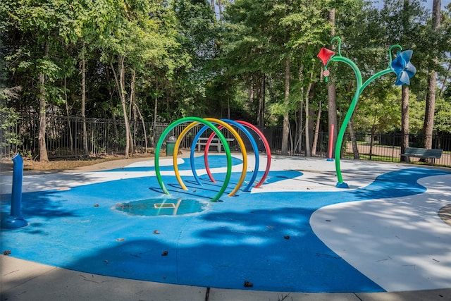 community playground with fence