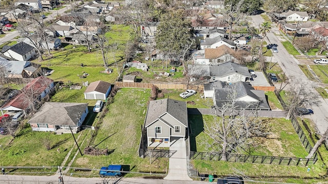 bird's eye view featuring a residential view