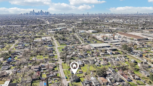 drone / aerial view featuring a view of city