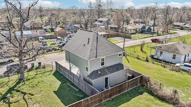 aerial view featuring a residential view