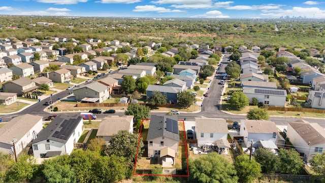 birds eye view of property featuring a residential view