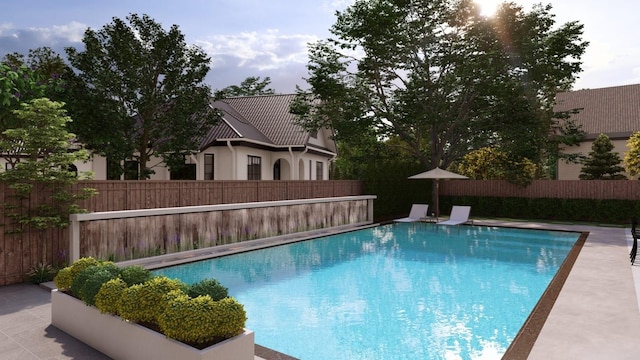 20102 Gable Point Dr, Katy, TX 77450 - view of pool featuring a fenced backyard