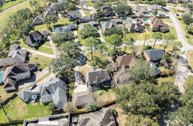 bird's eye view featuring a residential view