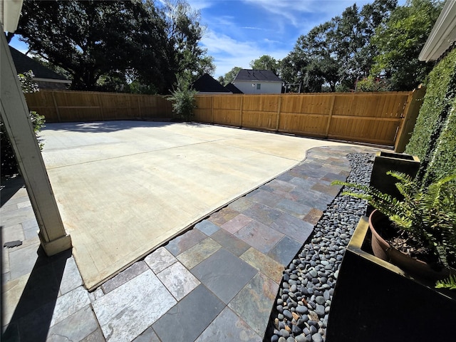 view of patio / terrace featuring a fenced backyard