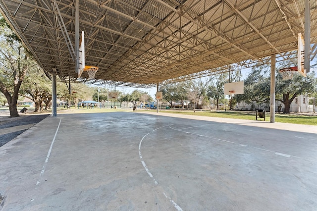 view of sport court with community basketball court