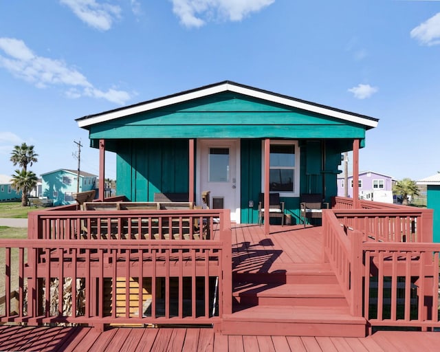1821 County Road 201, Sargent, TX 77414 - view of wooden terrace