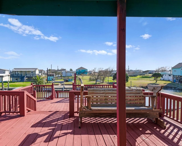 1821 County Road 201, Sargent, TX 77414 - deck featuring a residential view
