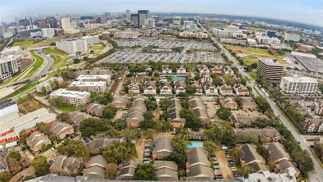 bird's eye view featuring a view of city