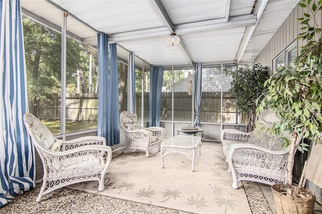 view of sunroom / solarium