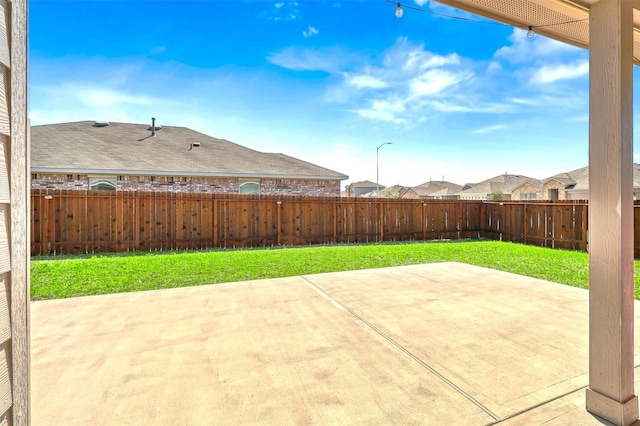 view of patio / terrace with a fenced backyard