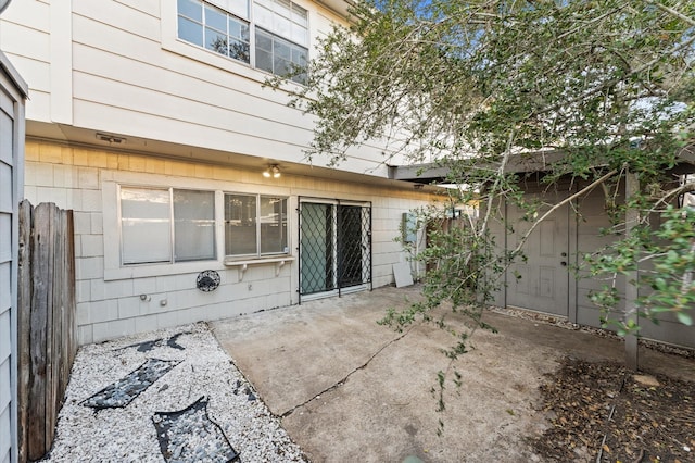 rear view of house featuring a patio area