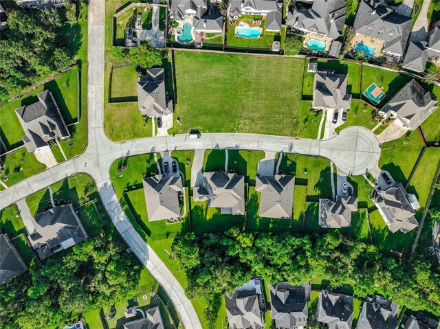 drone / aerial view featuring a residential view