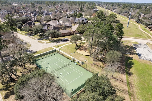 bird's eye view featuring a residential view