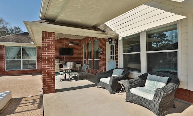 view of patio / terrace featuring outdoor dining space