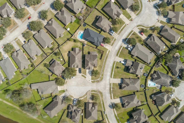 drone / aerial view featuring a residential view