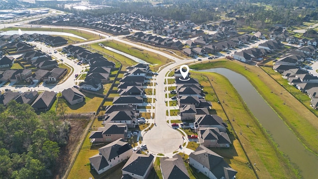 birds eye view of property featuring a residential view