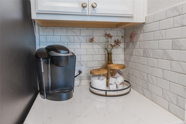 interior details featuring white cabinets