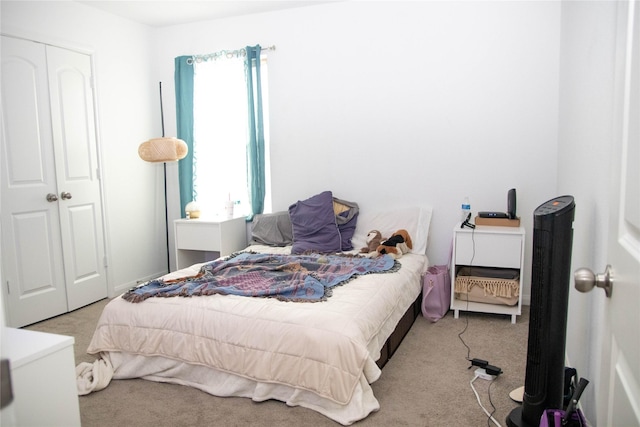 bedroom featuring carpet flooring