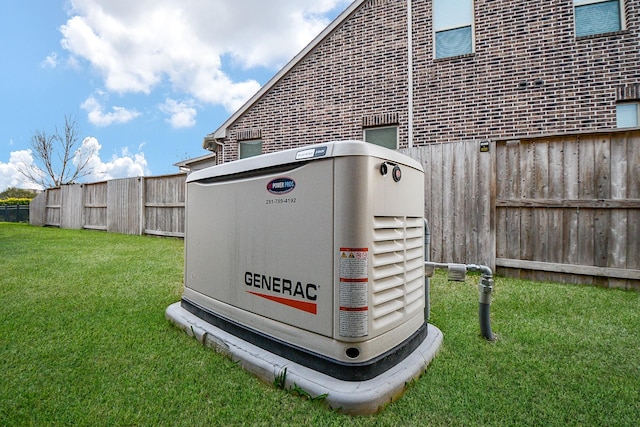 details with fence and a power unit