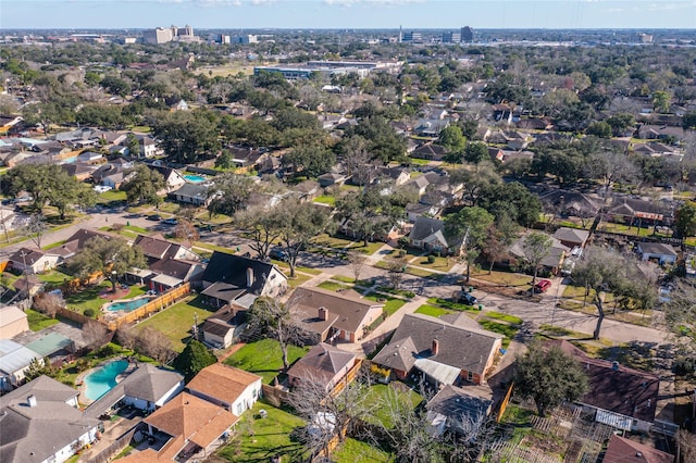 drone / aerial view featuring a residential view