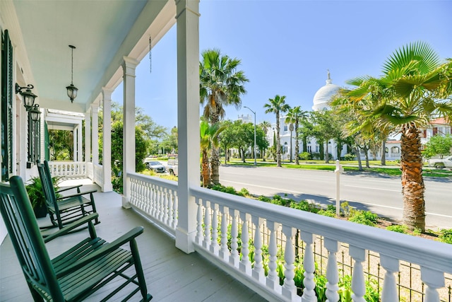 balcony with a porch