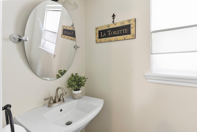 bathroom with a sink