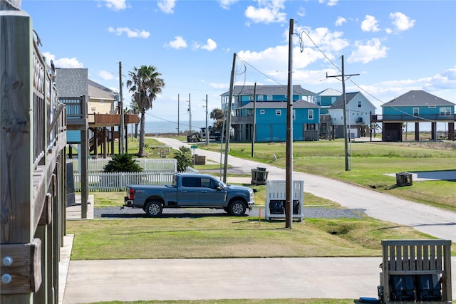 view of street featuring a residential view