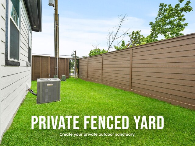 2110 Dewalt St Unit H, Houston, TX 77088 - view of yard with central air condition unit