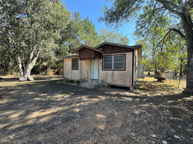 exterior space with fence