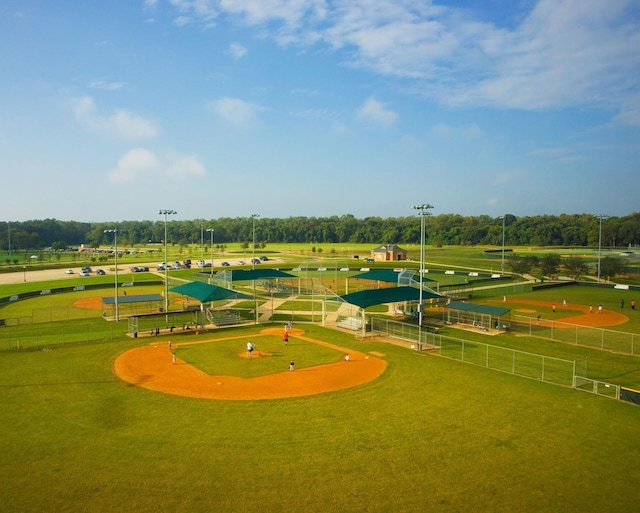 surrounding community with fence