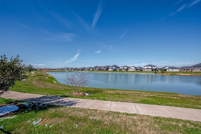 water view with a residential view