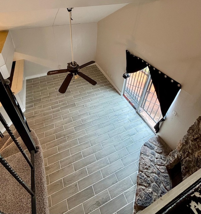 12347 W Village Dr Unit D, Houston, TX 77039 - interior details with baseboards and a ceiling fan