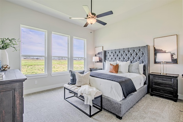 141 Peninsula Point Dr, Montgomery, TX 77356 - bedroom featuring light carpet and a ceiling fan