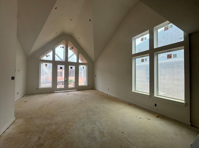 438 Silver Moon Way, Katy, TX 77493 - unfurnished living room with vaulted ceiling