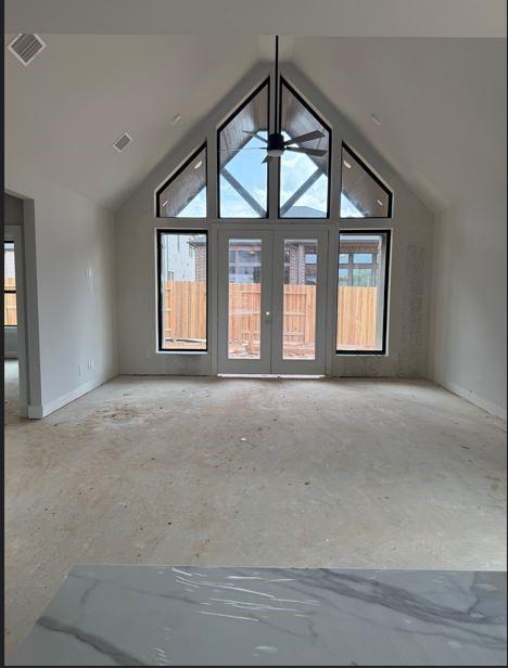 438 Silver Moon Way, Katy, TX 77493 - bonus room with lofted ceiling and baseboards
