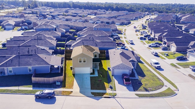 aerial view featuring a residential view