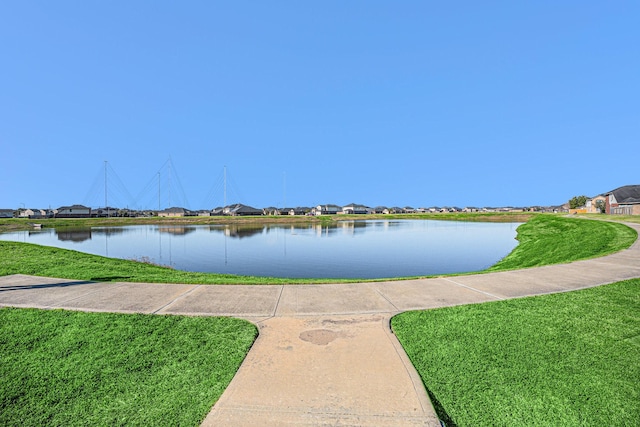 view of water feature