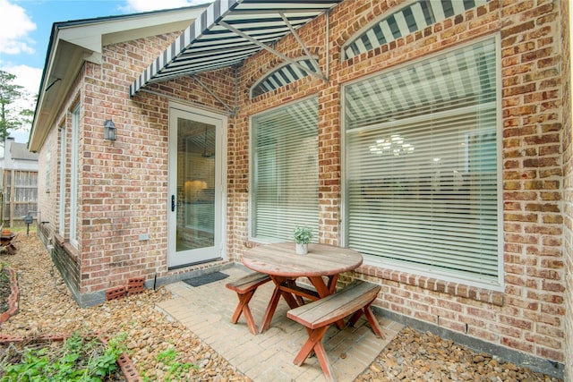 view of patio / terrace featuring outdoor dining space