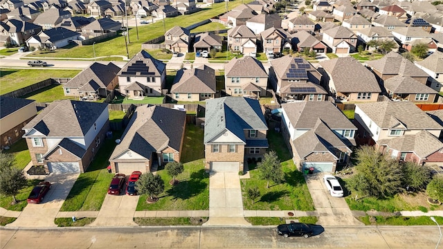 birds eye view of property featuring a residential view