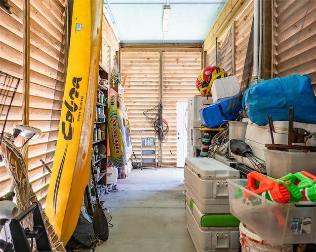 view of storage room