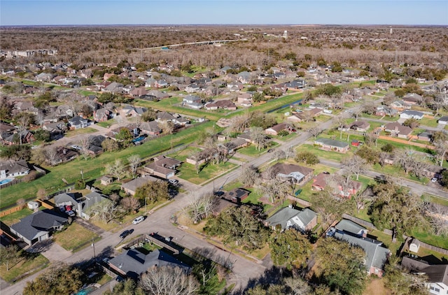 drone / aerial view with a residential view