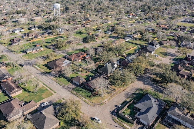 drone / aerial view with a residential view