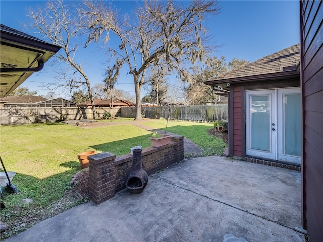 view of patio / terrace with a fenced backyard