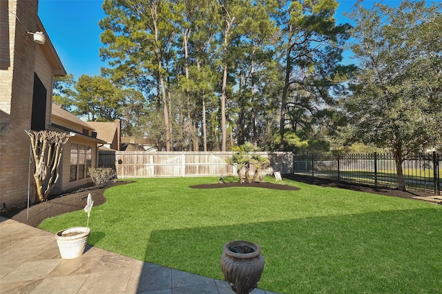 8011 Beaufort Dr, Spring, TX 77379 - view of yard featuring a patio area and a fenced backyard