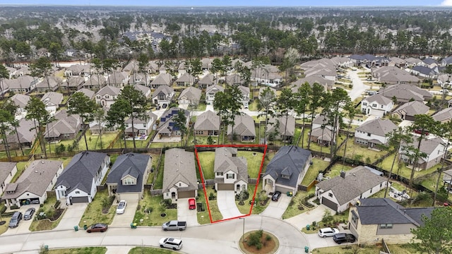 birds eye view of property featuring a residential view