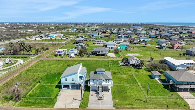 drone / aerial view with a residential view