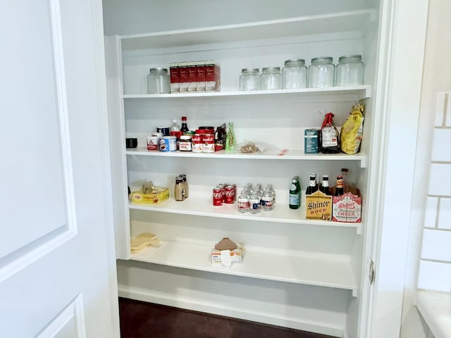 view of pantry