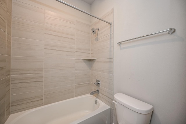 full bathroom featuring shower / washtub combination and toilet