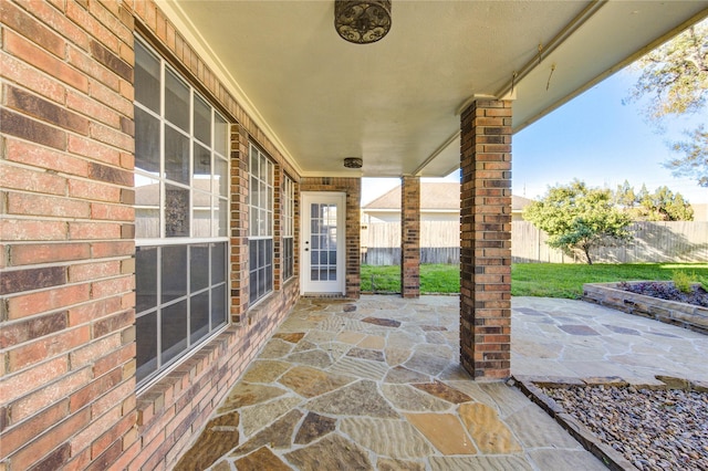 view of patio / terrace with fence