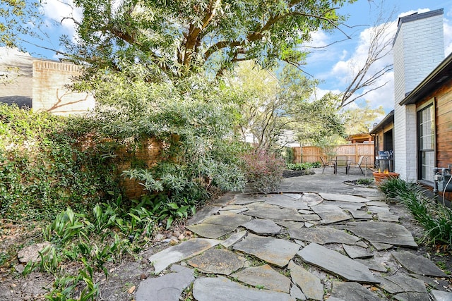 view of patio / terrace featuring a fenced backyard